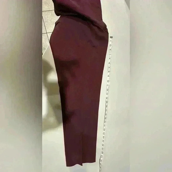Coldwater Creek Maroon Flat Front Trouser Size 12 - Picture 5 of 5